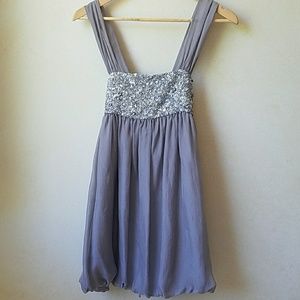 Alice and Olivia Embellished Silk Mini Dress